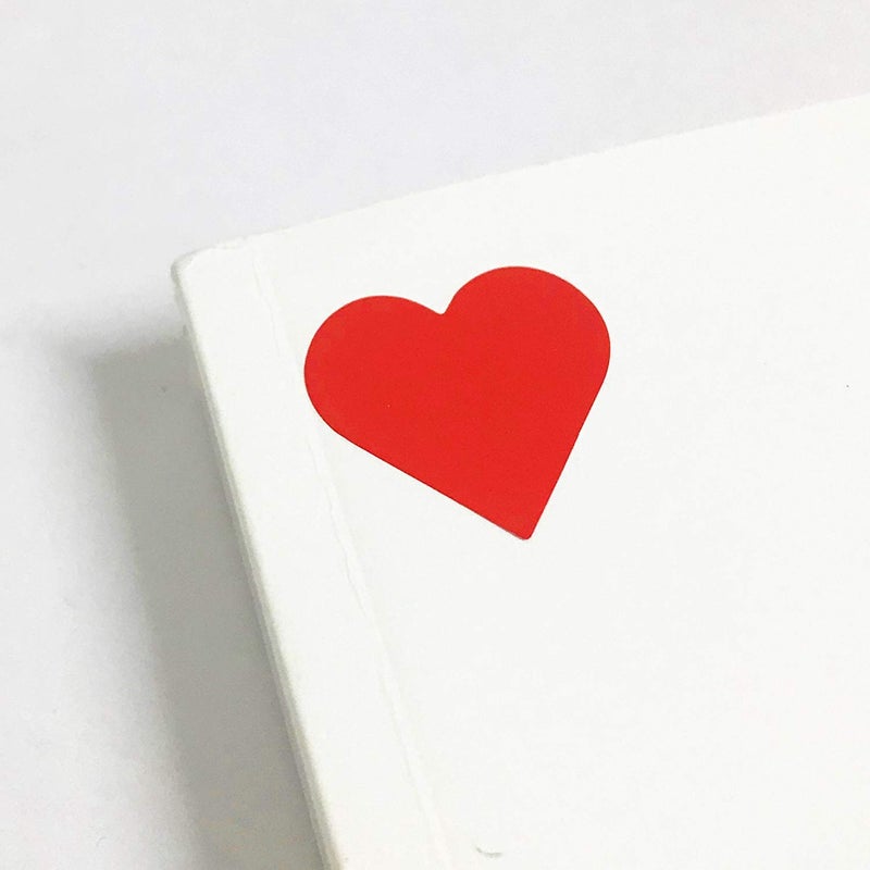 Remarkable Red Heart Stickers Valentines Day Heart Crafting Scrapbooking Labels Heart Shape Color Coding Labels- 2" Natural Adhesive Envelop Seals Labels 500 Per Roll. - Image 4